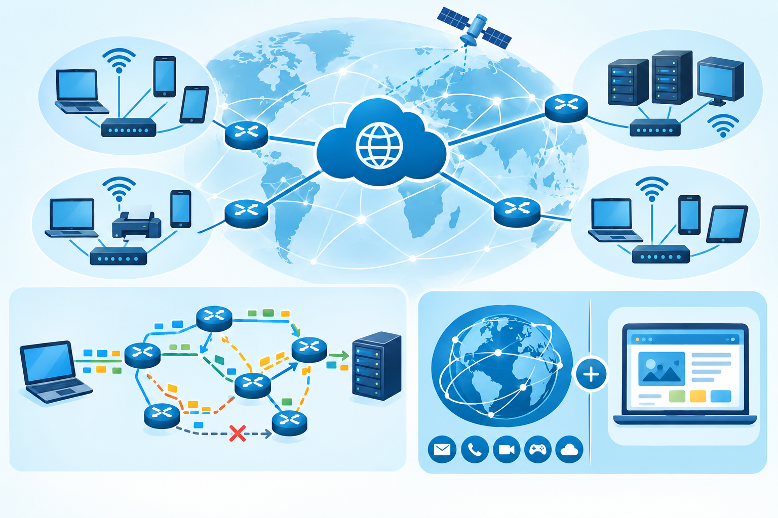 Qual a diferença entre a Net e a Web?